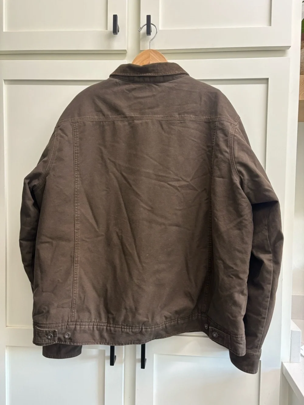 Woolrich Barn Jacket men’s XXL Sherpa Lined Canvas Chore Coat Brown Workwear